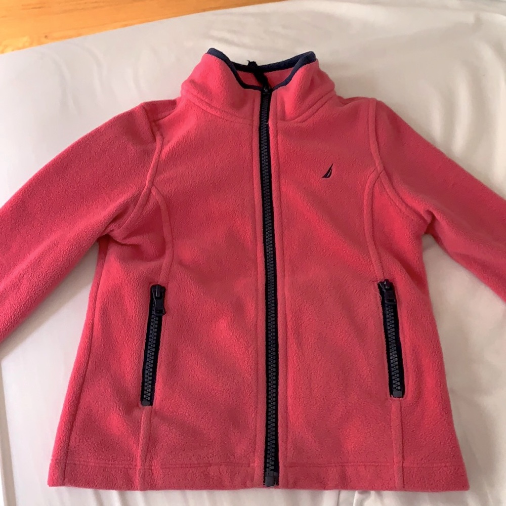 Size 4 Pink Nautica fleece jacket